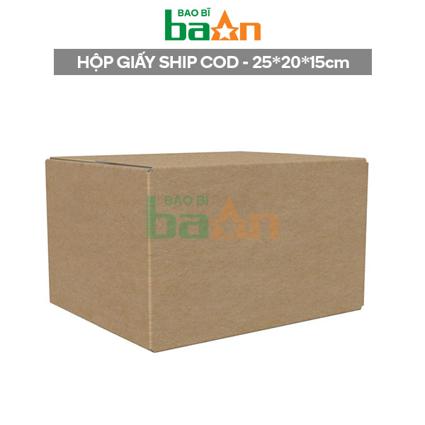 Hộp carton 25x20x15