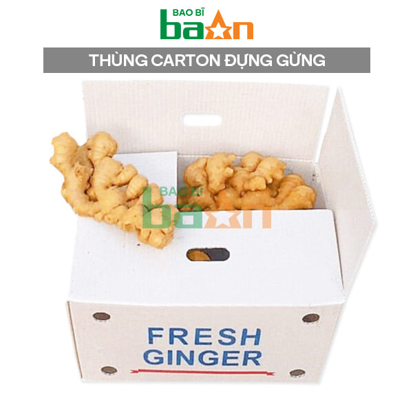 Thùng Carton đựng gừng