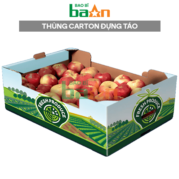 Thùng carton đựng Táo xuất khẩu