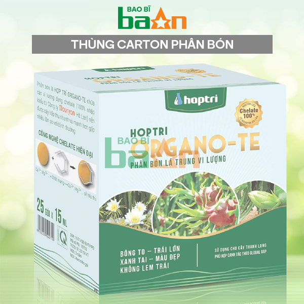 Thùng carton phân bón thuốc bảo vệ thực vật